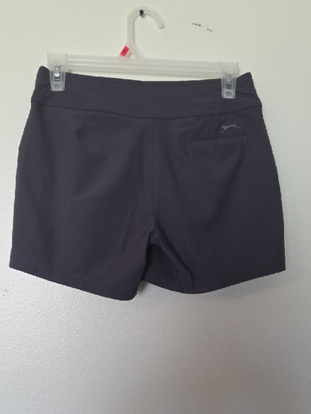 Slazenger Women's High-Waist Charcoal Gray Shorts - Picture 3 of 4